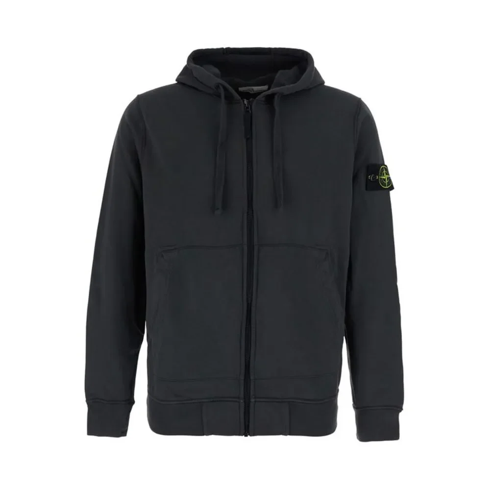 Stone Island Men Sweatshirt With Crew Neck And Long Sleeves In Gray Unisex